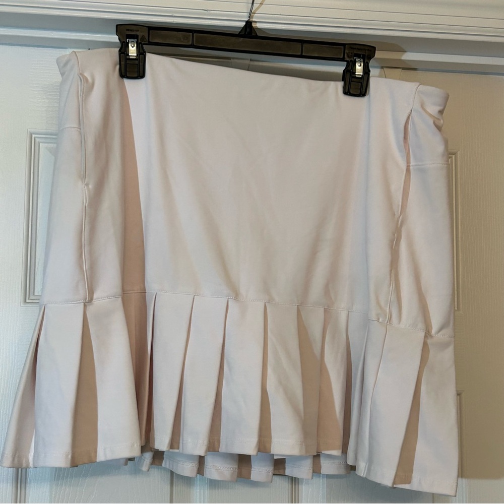 Lady Hagen Women's Size XL Tummy Control Pleated Golf Skort White